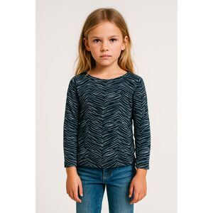 ANINE BING Gray Stripe Long Sleeve Shirt Top Kids Size 8